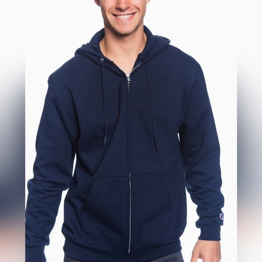 CHAMPION 💥 Fleece Zip-up Hoodie (Size: Medium)